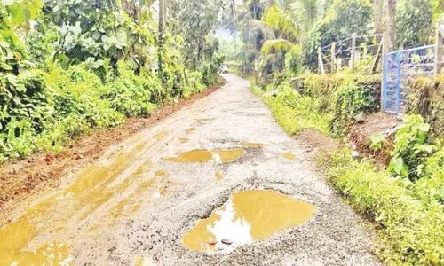ചാ​യ്പ​ൻ​കു​ഴി റോ​ഡ്  അ​ന്നും ഇ​ന്നും കു​ഴി ത​ന്നെ