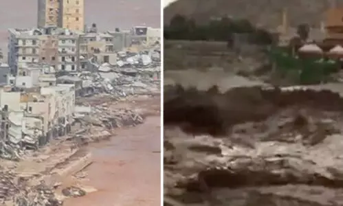 ലിബിയയിൽ വൻ വെള്ളപ്പൊക്കം: 2,000ത്തിലധികം പേർ മരിച്ചു; കാണാതായവർ 6000ത്തിനു മുകളിൽ