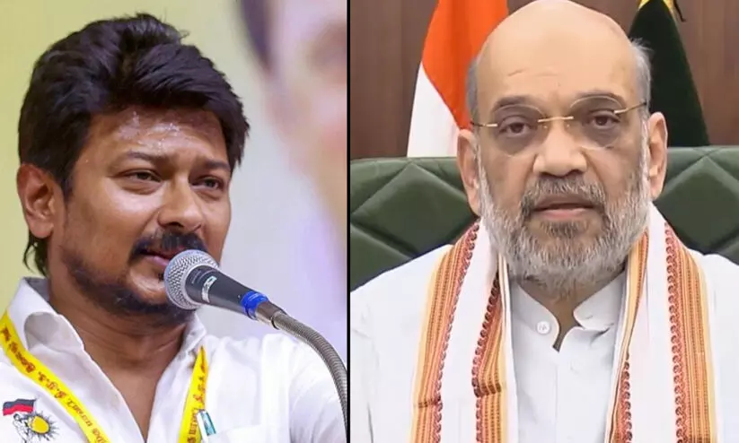 ഹിന്ദി ഇന്ത്യയെ ഒന്നിപ്പിക്കുമെന്ന് പറയുന്നത് അസംബന്ധം; അമിത് ഷായെ വിമർശിച്ച് ഉദയനിധി സ്റ്റാലിൻ ഹിന്ദി ഇന്ത്യയെ ഒന്നിപ്പിക്കുമെന്ന് പറയുന്നത് അസംബന്ധം; അമിത് ഷായെ വിമർശിച്ച് ഉദയനിധി സ്റ്റാലിൻ