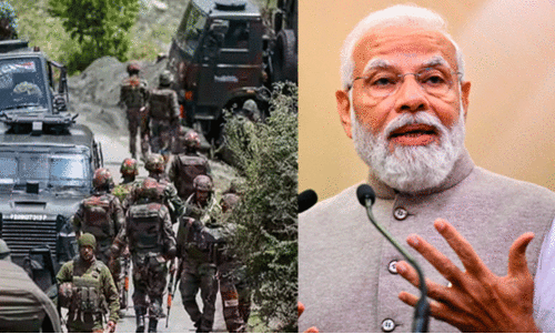 കശ്മീരിൽ സൈനികരുടെ വീരമൃത്യു; ഡൽഹിയിൽ പ്രധാനമന്ത്രിക്ക് സ്വീകരണം