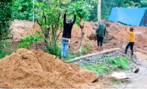 മ​ല​യോ​ര ഹൈ​വേ നി​ർ​മാ​ണ​ത്തി​നി​ടെ തോ​ണി​ത്ത​ടി ഭാ​ഗ​ത്ത്​ കെ.​എ​സ്.​ഇ.​ബി​യു​ടെ പോ​സ്റ്റു​ക​ൾ തൊ​ഴി​ലാ​ളി​ക​ൾ ഇ​രു​മ്പു​കൂ​ടം ഉ​പ​യോ​ഗി​ച്ച് ത​ക​ർ​ക്കു​ന്നു