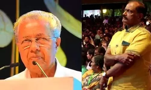 Actor Bheeman Reghu   Reply   about  Viral Video Why He Standing  And listerning  Chief Ministers speech