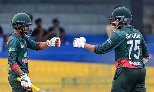 ഷാകിബ് ഹസന് അർധസെഞ്ച്വറി; കരകയറി ബംഗ്ലാദേശ്