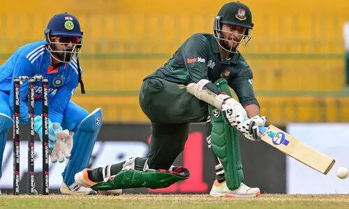 തകർച്ചയിൽനിന്ന് തിരിച്ചുകയറി ബംഗ്ലാദേശ്; ഇന്ത്യക്ക് വിജയലക്ഷ്യം 266