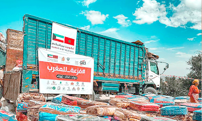 മൊറോക്കോ ഭൂകമ്പം;ദുരിതബാധിതർക്ക് ആശ്വാസം പകർന്ന് കുവൈത്തിലെ ജീവകാരുണ്യ സംഘങ്ങൾ