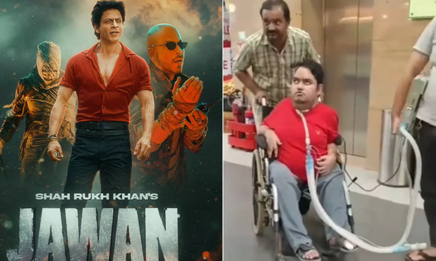 വെന്റിലേറ്റർ സഹായത്തോടെ ‘ജവാൻ’ കാണാനെത്തിയ ആരാധകന് ഹൃദയസ്പർശിയായ കുറിപ്പുമായി ഷാറൂഖ് ഖാൻ