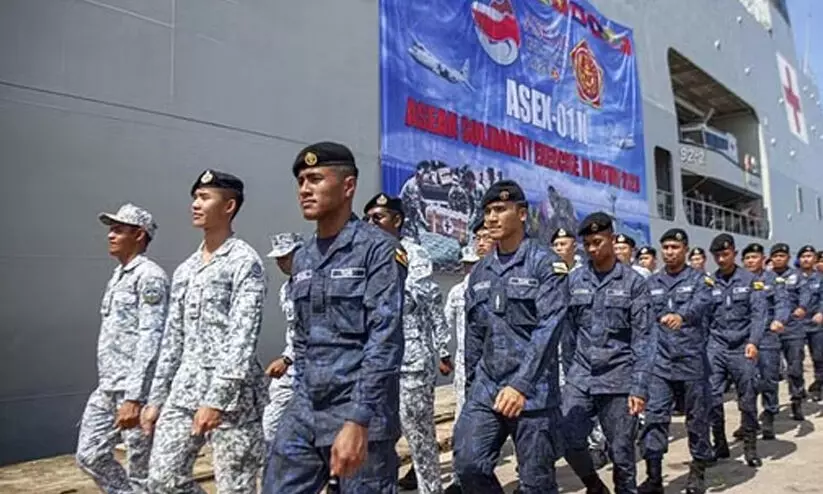 ആസിയാൻ രാജ്യങ്ങൾ നാവികാഭ്യാസം തുടങ്ങി ആസിയാൻ രാജ്യങ്ങൾ നാവികാഭ്യാസം തുടങ്ങി