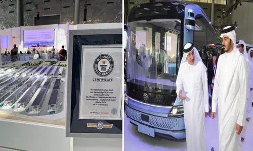 ഖത്തർ നി​ര​ത്ത് കീ​ഴ​ട​ക്കി ഇ-​ബ​സു​ക​ൾ