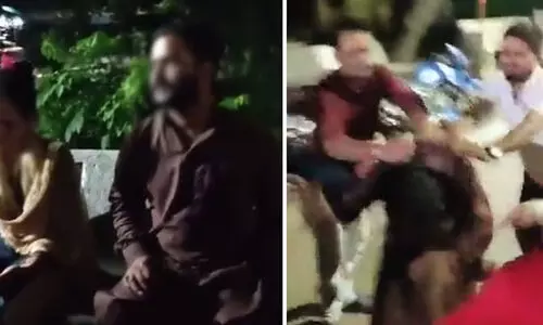 ക്ഷേത്രത്തിൽ ഹിന്ദുവായ സ്ത്രീ സുഹൃത്തിനോടൊപ്പം ഇരുന്നതിന് മുസ്‍ലിം യുവാവിന് ക്രൂര മർദനം; നാലുപേർ അറസ്റ്റിൽ