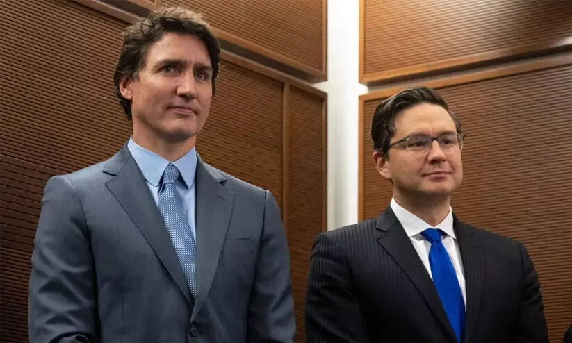 Justin Trudeau, Pierre Poilievre Justin Trudeau, Pierre Poilievre