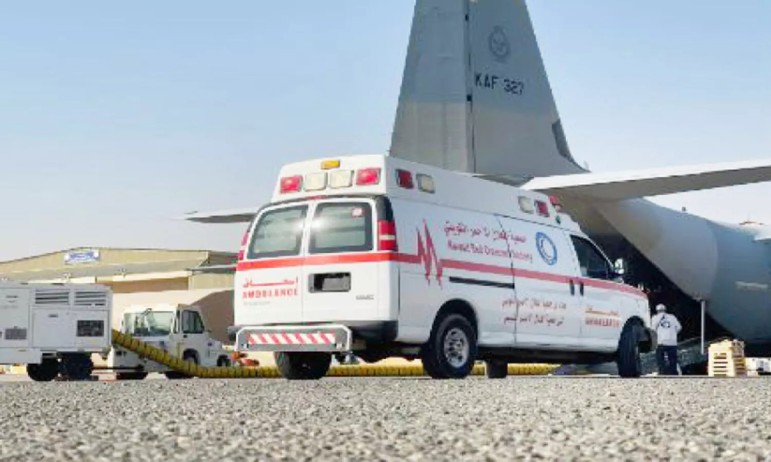 Flight Arrives for Libiya