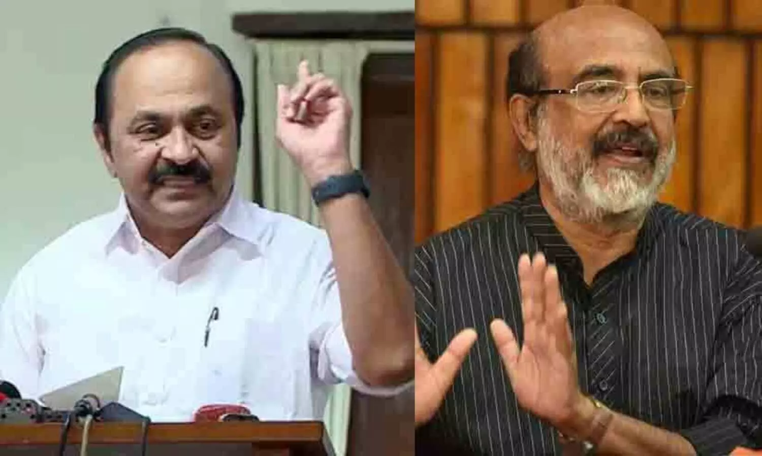 VD Satheesan and Thomas Isaac