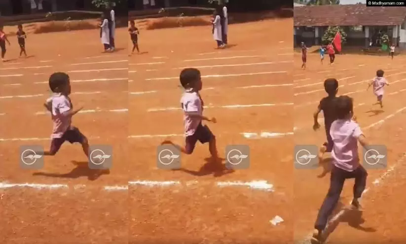 student, run, viral video