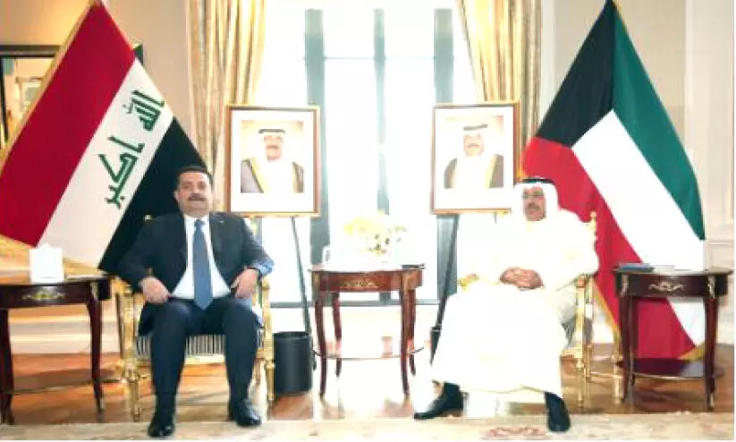 കു​വൈ​ത്ത്-​ഇ​റാ​ഖ് പ്ര​ധാ​ന​മ​ന്ത്രി​മാ​ർ കൂ​ടി​ക്കാ​ഴ്ച ന​ട​ത്തി