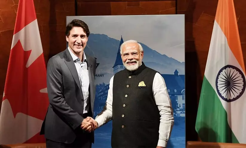 Justin Trudeau and Narendra Modi Justin Trudeau and Narendra Modi
