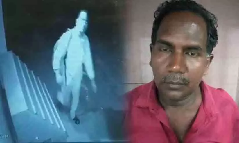 സി.സി.ടി.വി കാമറകൾ മോഷ്ടിച്ചയാളെ സി.സി.ടി.വി തന്നെ കുടുക്കി; പ്രതിയെ പൊലീസ് അറസ്റ്റ് ചെയ്തു സി.സി.ടി.വി കാമറകൾ മോഷ്ടിച്ചയാളെ സി.സി.ടി.വി തന്നെ കുടുക്കി; പ്രതിയെ പൊലീസ് അറസ്റ്റ് ചെയ്തു