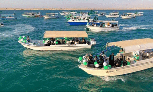 ദേ​ശീ​യ ദി​നാ​ഘോ​ഷ​ത്തോ​ട​നു​ബ​ന്ധി​ച്ച് യാം​ബു ഷ​റം ബീ​ച്ചി​ൽ  ക​ഴി​ഞ്ഞ വ​ർ​ഷം ന​ട​ന്ന  മ​റൈ​ൻ ഷോ​യി​ൽ​നി​ന്ന് (ഫ​യ​ൽ ചി​ത്രം)