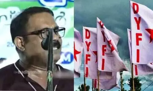 കെ.എം. ഷാജി ഷാജി രാഷ്ട്രീയത്തിലെ മാലിന്യം, മന്ത്രിക്കെതിരായ പ്രസ്താവന സ്ത്രീവിരുദ്ധം -ഡി.വൈ.എഫ്.ഐ