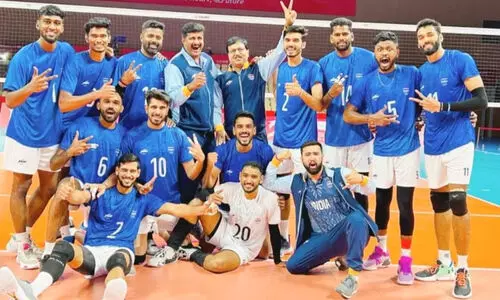 ഏഷ്യൻ ഗെയിംസ് പുരുഷ വോളിബാൾ: ചൈനീസ് തായ്പേയിയെ തോൽപിച്ച് ഇന്ത്യ ക്വാർട്ടറിൽ