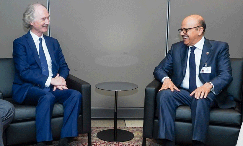 സി​റി​യ​യി​ലെ യു.​എ​ൻ പ്ര​തി​നി​ധി​യു​മാ​യി വി​ദേ​ശ​കാ​ര്യ മ​ന്ത്രി കൂ​ടി​ക്കാ​ഴ്ച ന​ട​ത്തി