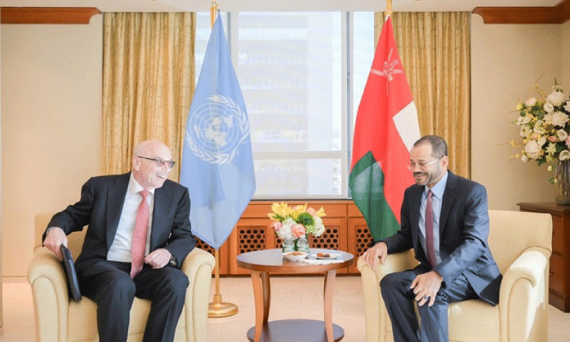 വി​ദേ​ശ​കാ​ര്യ മ​ന്ത്രി യ​മ​ൻ പ്ര​സി​ഡ​ൻ​ഷ്യ​ൽ ലീ​ഡ​ർ​ഷി​പ് കൗ​ൺ​സി​ൽ ചെ​യ​ർ​മാ​നു​മാ​യി കൂ​ടി​ക്കാ​ഴ്ച ന​ട​ത്തി