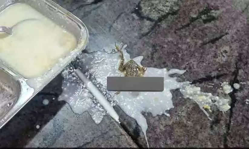 ഹോസ്റ്റൽ ഭക്ഷണത്തിൽ ചത്ത തവളയെ കണ്ടെത്തി