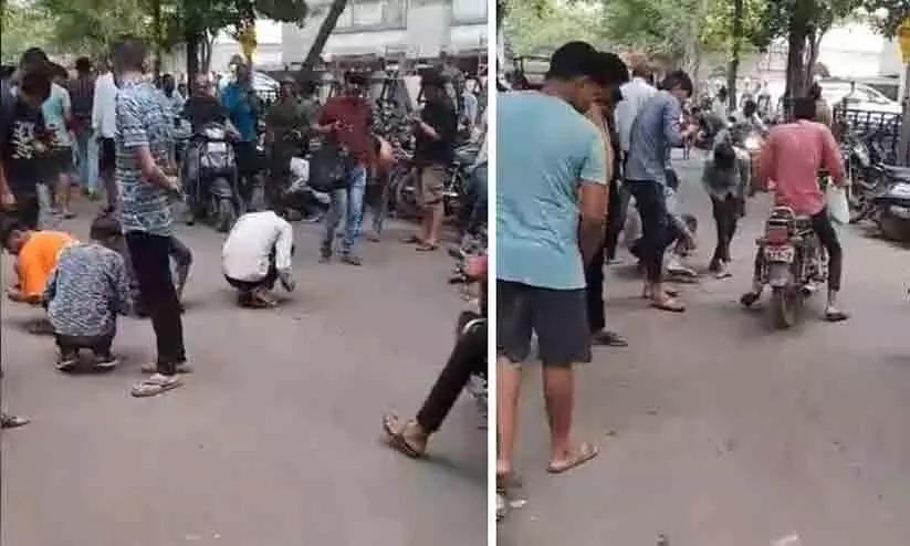 Viral video shows people searching for diamonds on surat street