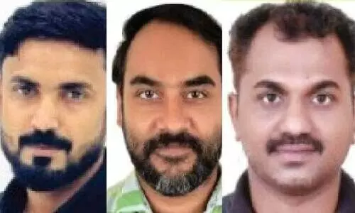 ജ​അ്ഫ​ര്‍ മ​ണ്ണി​ങ്ങ​ല്‍, മു​നീ​ര്‍ ക​ക്കാ​ട​ന്‍, ഇ​സ്മാ​യി​ല്‍ അ​ല്‍റ​ഫ