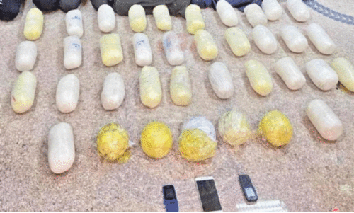 പി​ടി​കൂ​ടി​യ മ​യ​ക്കു​മ​രു​ന്ന്