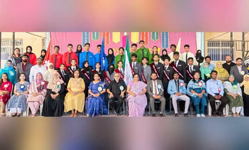 ഇ​ന്ത്യ ഇ​ന്റ​ർ​നാ​ഷ​ന​ൽ സ്കൂ​ൾ സ്റ്റു​ഡ​ന്റ് കൗ​ൺ​സി​ൽ അ​ധി​കാ​ര​മേ​റ്റു