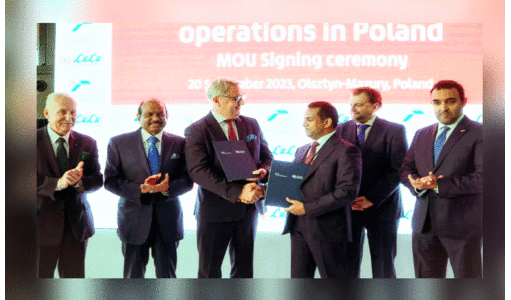 പോ​ള​ണ്ടി​ൽ ഭ​ക്ഷ്യ, ക​യ​റ്റു​മ​തി ഹ​ബ്, നി​ക്ഷേ​പം സം​ബ​ന്ധി​ച്ച ധാ​ര​ണ​പ​ത്ര​ങ്ങ​ളി​ൽ ലു​ലു ഗ്രൂ​പ്പും  പോ​ള​ണ്ടി​ലെ സ​ർ​ക്കാ​ർ ഏ​ജ​ൻ​സി​ക​ളും ഒ​പ്പു​വെ​ക്കു​ന്നു