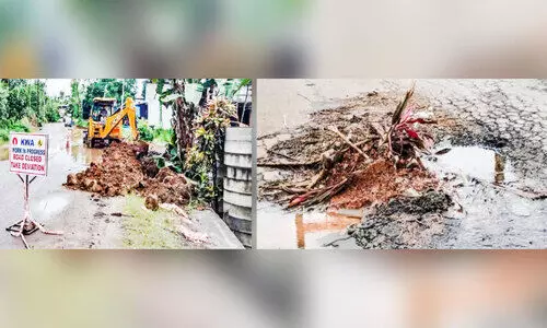 road collapsed road collapsed