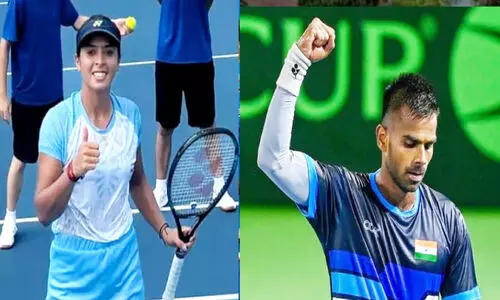 ഏ​ഷ്യ​ൻ ഗെ​യിം​സ് ടെ​ന്നി​സ്; സു​മി​തും അ​ങ്കി​ത​യും ക്വാ​ർ​ട്ട​റി​ൽ