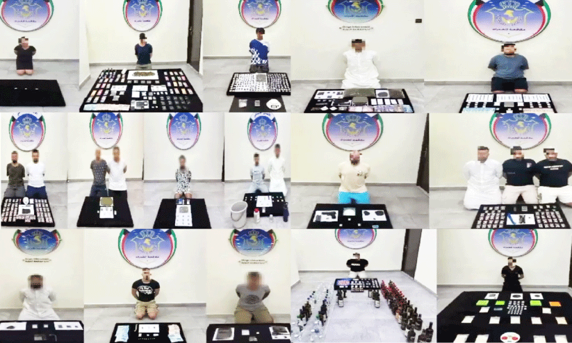 മ​യ​ക്കു​മ​രു​ന്നും ആ​യു​ധ​ങ്ങ​ളു​മാ​യി 21 പേ​ർ പി​ടി​യി​ൽ