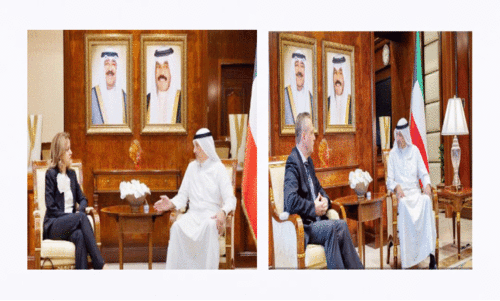 വി​ദേ​ശ​കാ​ര്യ​മ​ന്ത്രി ഫ്ര​ഞ്ച് അം​ബാ​സ​ഡ​ർ ക്ലെ​യ്റേ ലെ ​ഫ്ല​ച്ചർ, റ‍ഷ്യ​ൻ അം​ബാ​സ​ഡ​ർ വ്ലാ​ദി​മ​ർ സെ​ഹ​ൽ​റ്റ് എന്നിവരുമായി കൂടിക്കാഴ്ച നടത്തിയപ്പോൾ​