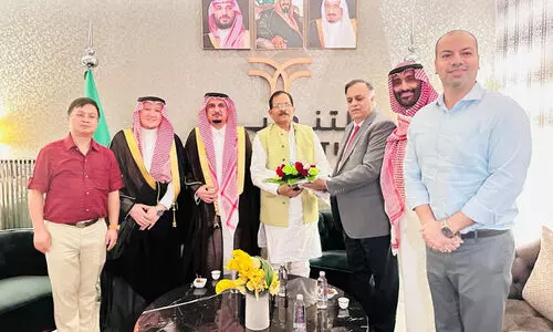 ഇന്ത്യൻ ടൂറിസം മന്ത്രി ശ്രീപാദ്​ നായിക്​ റിയാദിലെത്തി