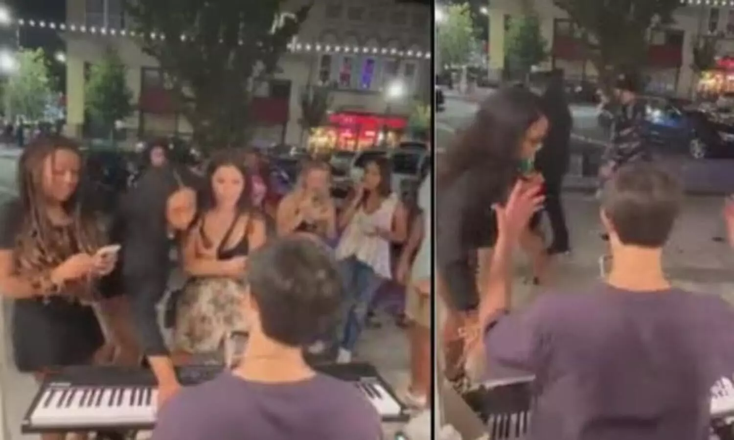 മദ്യലഹരിയിൽ തെരുവ്​ ഗായകന്‍റെ​ പണം കവർന്ന്​ യുവതി; വിഡിയോ വൈറൽ