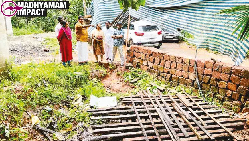 ആ​ൾ​മ​റ​യി​ല്ലാ​ത്ത കി​ണ​റി​ന് മു​ക​ളി​ൽ കോ​ൺ​ക്രീ​റ്റ് ചെ​യ്യും