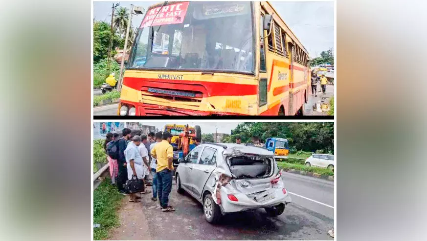 അപകടം ഒഴിയാതെ കരയാംപറമ്പ് സിഗ്നൽ ജങ്ഷൻ അപകടം ഒഴിയാതെ കരയാംപറമ്പ് സിഗ്നൽ ജങ്ഷൻ