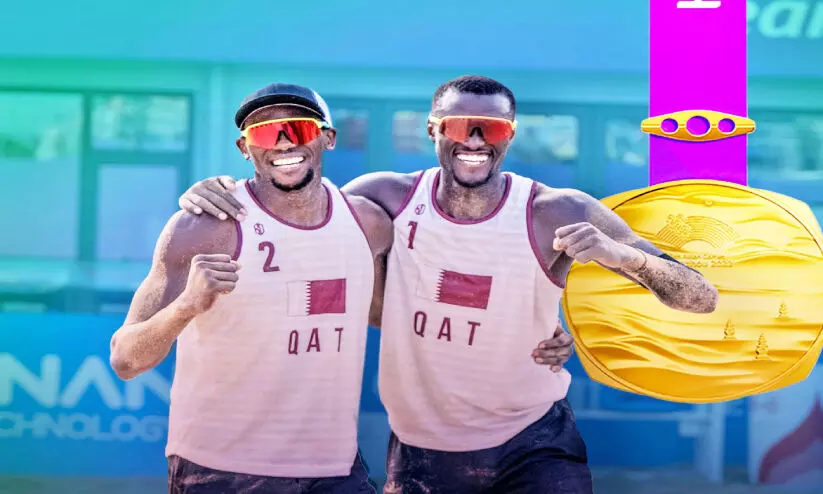 Asian Games Volley Ball team winners celebration