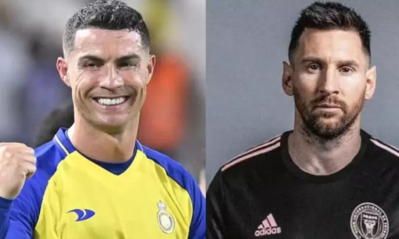 വീണ്ടുമൊരു മെസ്സി-ക്രിസ്റ്റ്യാനോ പോര്? അൽ നസ്റും ഇന്റർ മയാമിയും സൗഹൃദ മത്സരം കളിച്ചേക്കും! വീണ്ടുമൊരു മെസ്സി-ക്രിസ്റ്റ്യാനോ പോര്? അൽ നസ്റും ഇന്റർ മയാമിയും സൗഹൃദ മത്സരം കളിച്ചേക്കും!