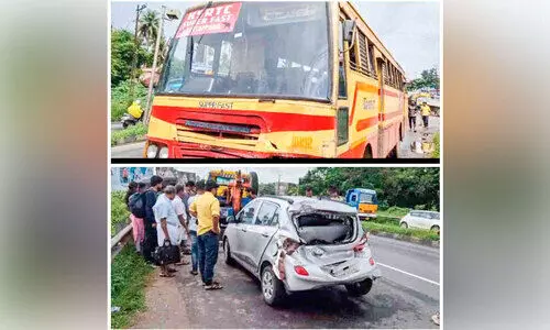 അപകടം ഒഴിയാതെ കരയാംപറമ്പ് സിഗ്നൽ ജങ്ഷൻ