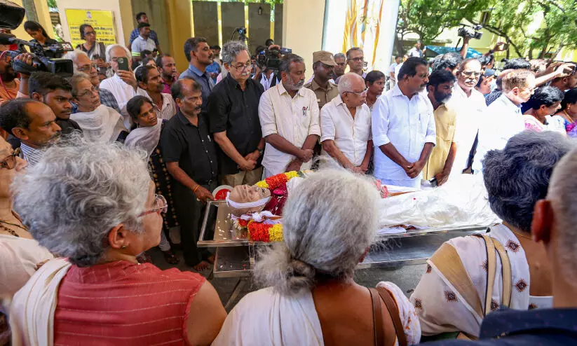 എം.എസ്. സ്വാമിനാഥന്റെ മൃതദേഹം സംസ്കരിച്ചു