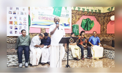 ഓ​ണാ​ഘോ​ഷ​വും സൗ​ദി ദേ​ശീ​യ​ദി​നാ​ഘോ​ഷ​വും ഡേ​വി​ഡ് ലൂ​ക്ക് ഉ​ദ്ഘാ​ട​നം ചെ​യ്യു​ന്നു