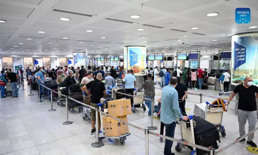 Flight Passengers In Kuwait Airport