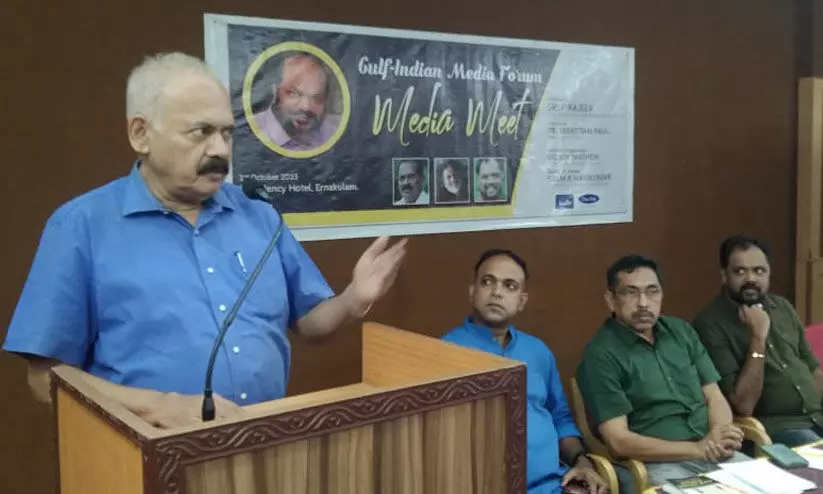 ഇന്ത്യൻ മാധ്യമ സ്ഥാപനങ്ങൾ പ്രവർത്തിക്കുന്നത് ഭയത്തിന്റെ ലോകത്ത് -ഡോ. സെബാസ്റ്റ്യൻ പോൾ