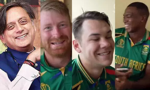 ദക്ഷിണാഫ്രിക്കൻ താരങ്ങളെ കുഴക്കി ‘തിരുവനന്തപുരം’; വിഡിയോ പങ്കുവെച്ച് ശശി തരൂരിന്റെ ‘വെല്ലുവിളി’ -Video