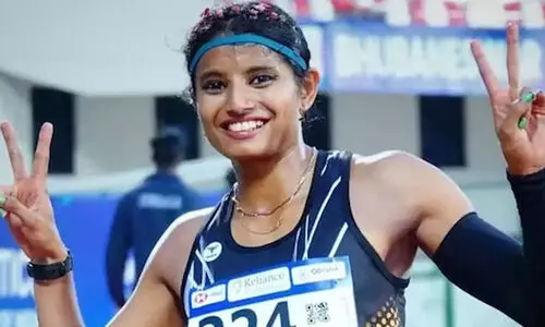 ഏഷ്യൻ ഗെയിംസ്: വീണ്ടും മലയാളിത്തിളക്കം; ലോങ്ജമ്പിൽ ആൻസി സോജന് വെള്ളി മെഡൽ