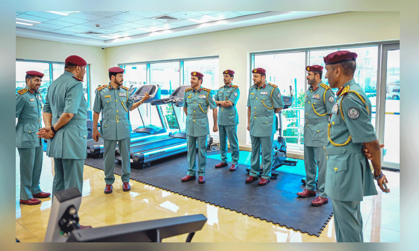 ഷാ​ർ​ജ പൊ​ലീ​സ്​ ആ​സ്ഥാ​ന​ത്ത്​ ആ​രം​ഭി​ച്ച സ്​​പോ​ർ​ട്​​സ്​ ഹാ​ൾ