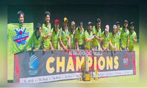 ദു​ബൈ പാ​ട​ല​ടു​ക്ക ക്രി​ക്ക​റ്റ് പ്രീ​മി​യ​ർ ലീ​ഗി​ൽ ചാ​മ്പ്യ​ന്മാ​രാ​യ നൈ​റ്റ് കി​ങ്‌​സ് ദു​ബൈ